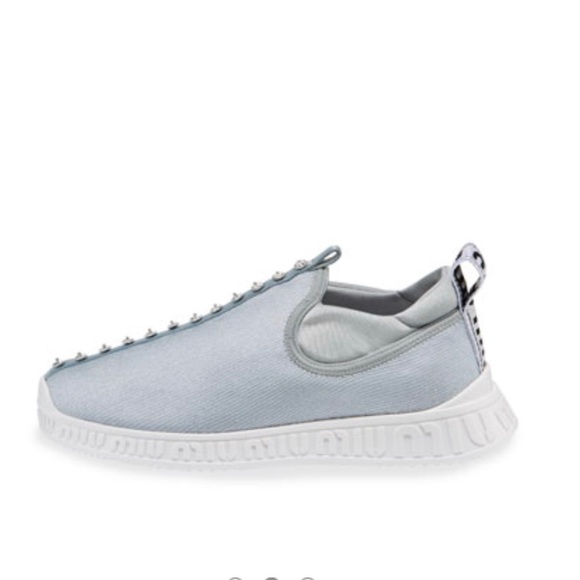 Miu Miu baby blue jewel sneakers - Picture 6 of 14